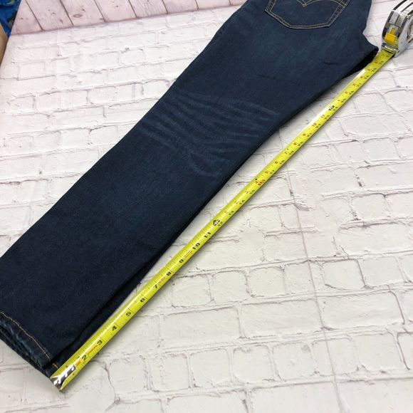 Levi's 541 Athletic Taper Fit Jeans Men Size 30x32 Dark Blue Denim B195 -5 - Picture 4 of 16